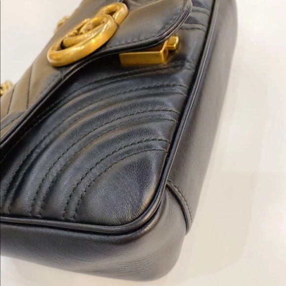 Gucci Calfskin Matelasse Mini GG Marmont Bag - Picture 3 of 6